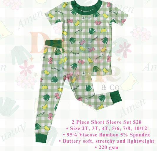 Talk Birdie to Me 2 Piece Short Sleeve Set