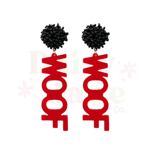 Woof Woof Acrylic Dangles